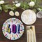 8 Count 40th Birthday Burst Paper Dessert Plates 7 Inch Disposable Party Supplies Anniversary